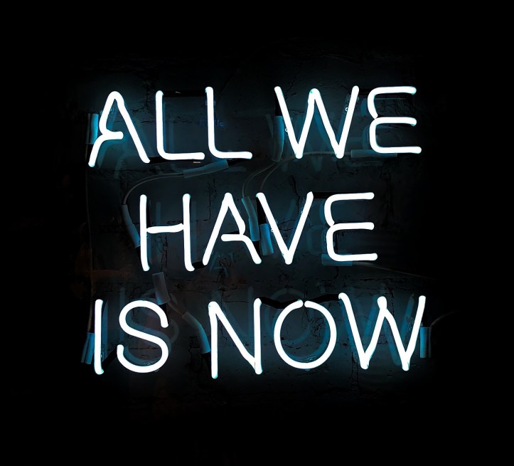 white-all-we-have-is-now-neon-signage-on-black-surface-1580625.jpg