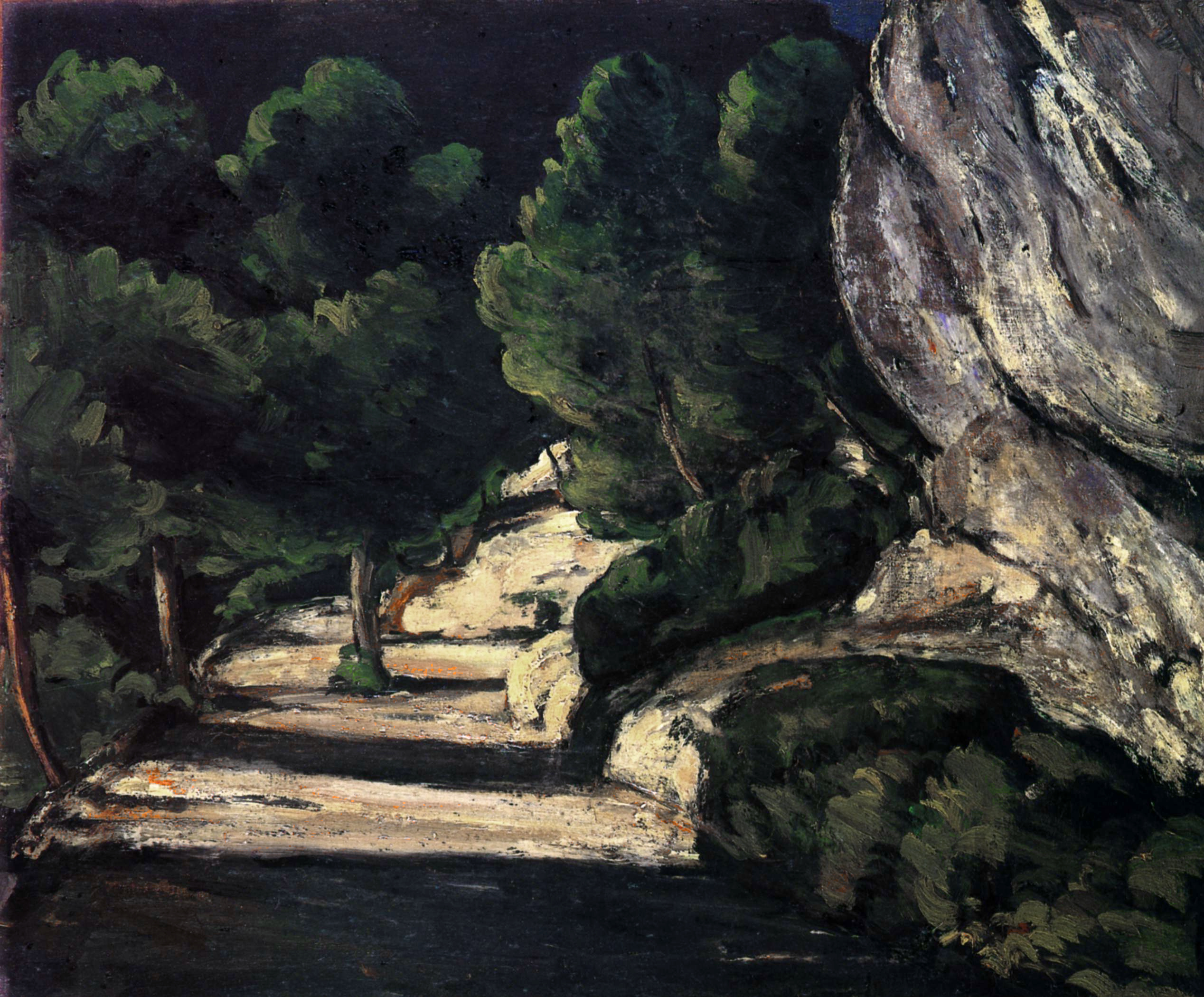 La_Route_forestière,_par_Paul_Cézanne,_Yorck