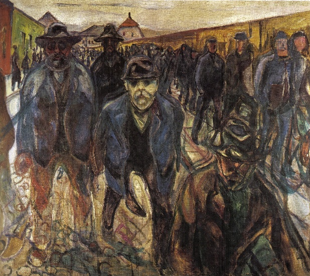 Edvard+Munch+-+workmen+returning+on+their+premises+(1913+-+15)+