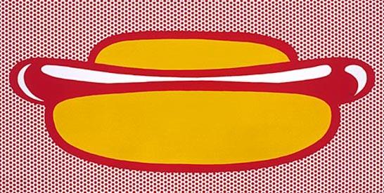 Roy-Lichtenstein-Hot-dog