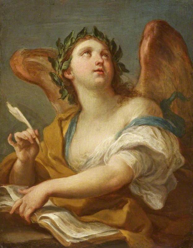 Conca, Sebastiano, 1680-1764; The Genius of History (Fame Writing History)