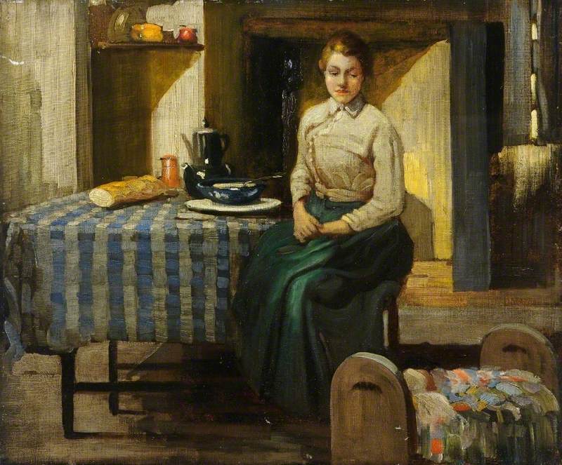 Lee-Hankey, William, 1869-1952; Anxious Thoughts